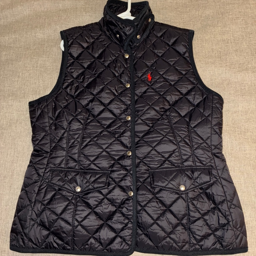Polo by Ralph Lauren Black Quilted Vest